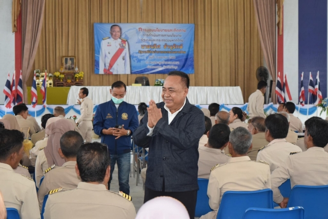 ร่วมต้อนรับ นายนริศ ขำนุรักษ์ รัฐมนตรีช่วยว่าการกระทรวงมหาดไทย